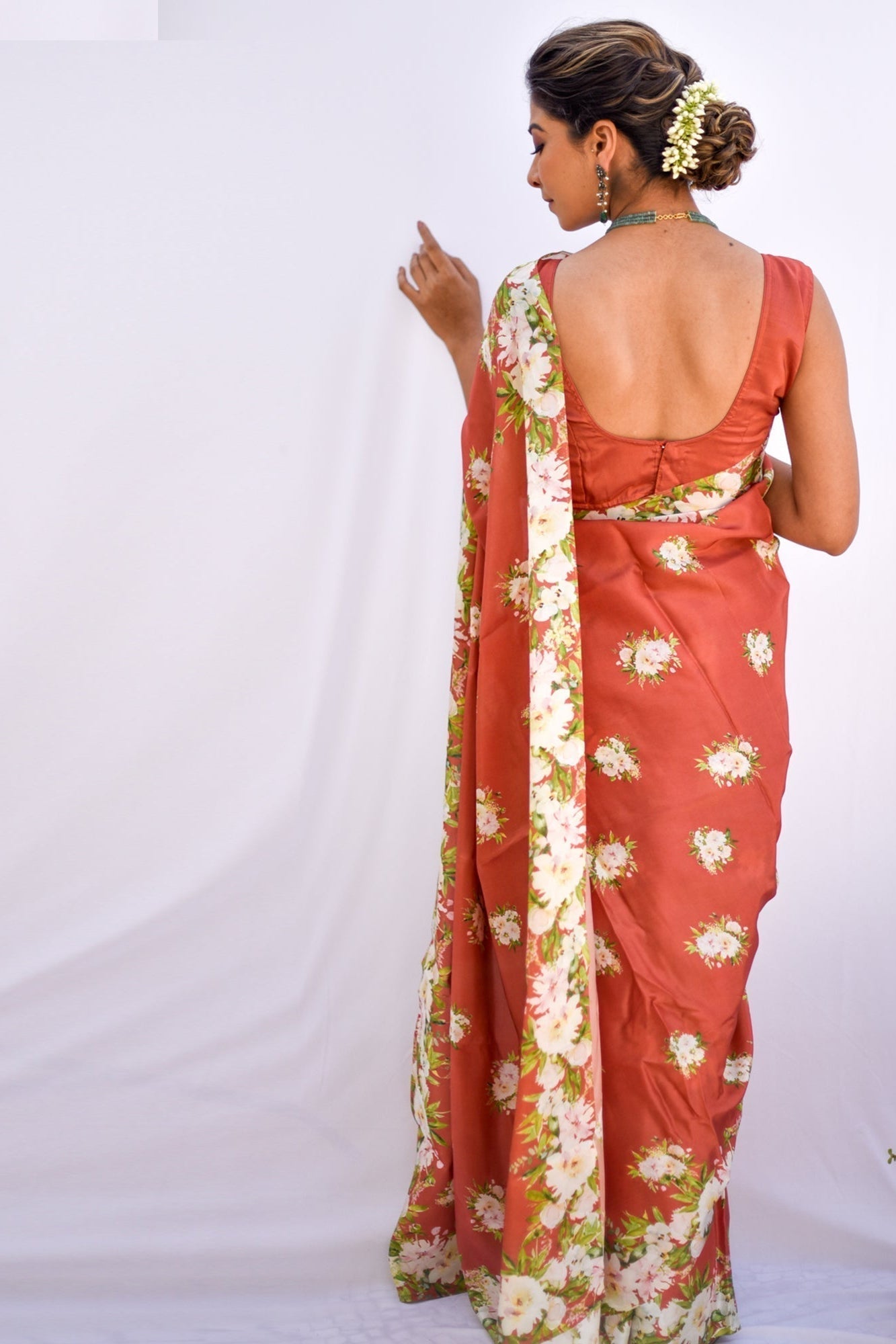 Buy-Gerua - Silk Saree-Cyahi-Online