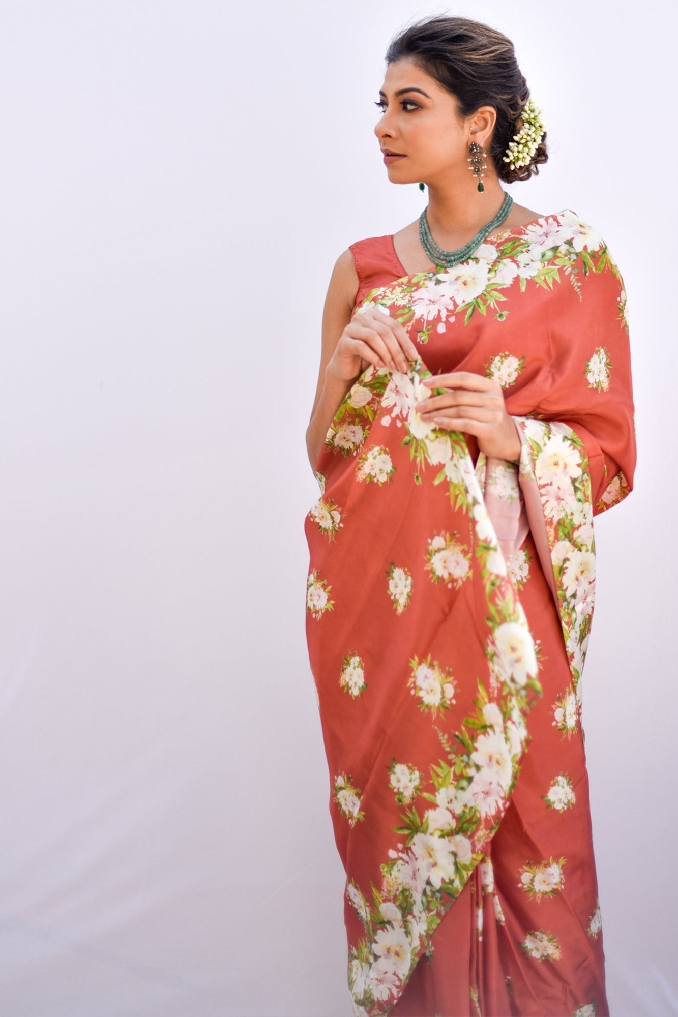 Buy-Gerua - Silk Saree-Cyahi-Online