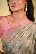 Lush Blossoms - Crepe Saree