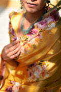 Buy-Marigold - Silk Saree-Cyahi-Online