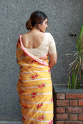 Peonies - Chanderi Saree