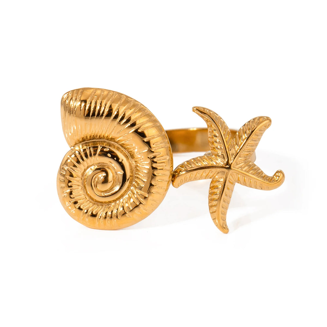 Ocean Elegance - 18K Gold Ring