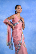 Buy-Winter Blush - Crepe Saree-Cyahi-Online